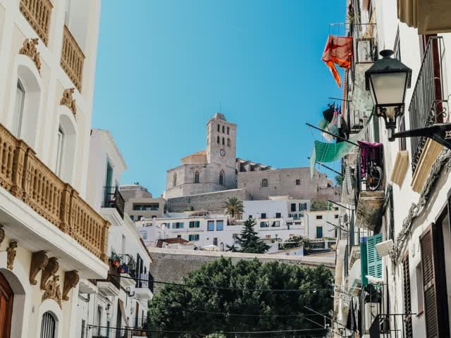 Photo of Ibiza old town attached to the original X post